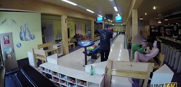  HUNT4K. Sex in a bowling place - I&039;ve got strike!